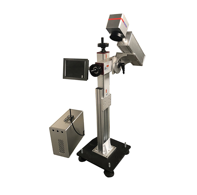 Tres partes fibri optici apparatus laseris notati